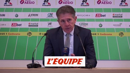 Puel «C'est un match parfait» - Foot - L1 - ASSE