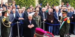شاهد..جنازة عسكرية مهيبة للقيادى الفلسطينى أحمد عبد الرحمن