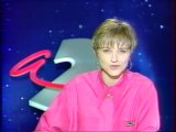 Antenne 2 - 11 Juin 1990 - Jingle pub, teaser, speakerine (Valérie Maurice)
