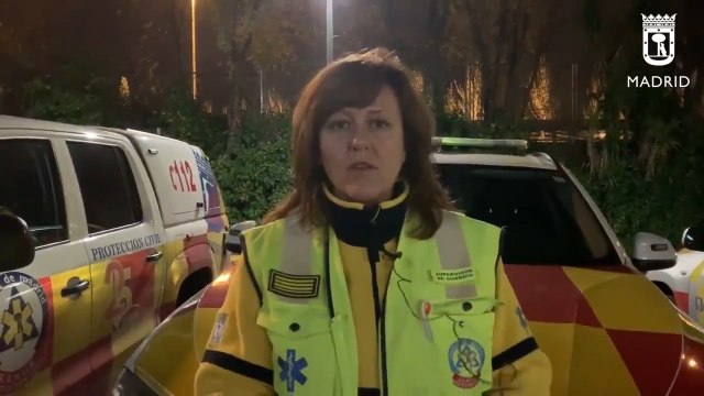 SAMUR-PC sobre accidente motorista en Paseo de la Castellana