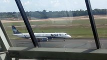 [SBEG Spotting]Embraer 195 PR-AXT  taxiando e decolando de Manaus para Porto Velho