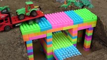 Bridge Construction Vehicles toys for kids Fire Truck, Dump Truck for children -2