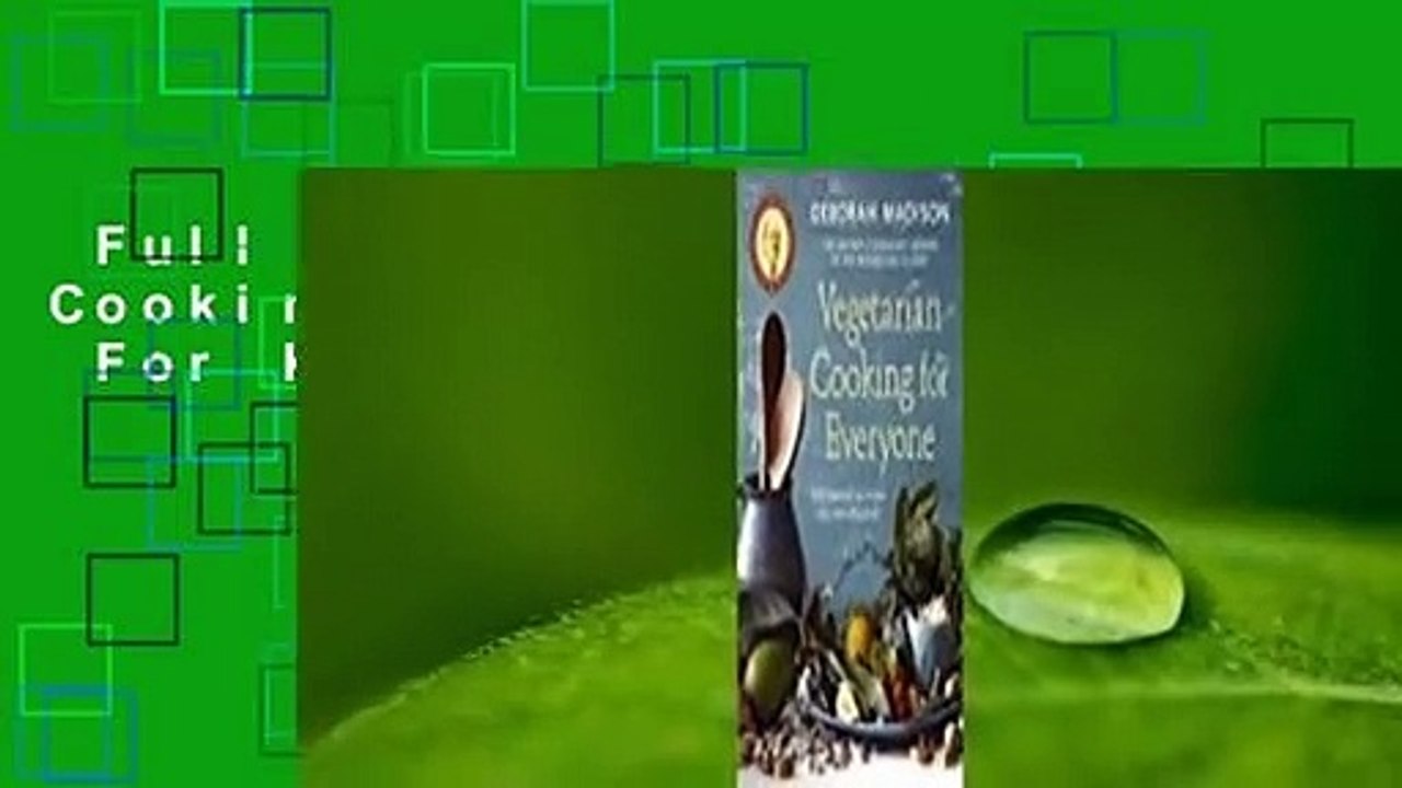 Full version  Vegetarian Cooking for Everyone  For Kindle