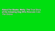 About For Books  Molly: The True Story of the Amazing Dog Who Rescues Cats  For Online