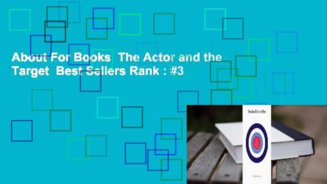 About For Books  The Actor and the Target  Best Sellers Rank : #3