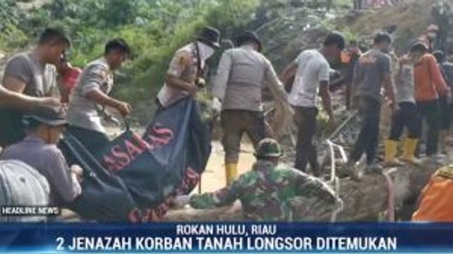 Dua Jenazah Korban Longsor Rokan Hulu Ditemukan
