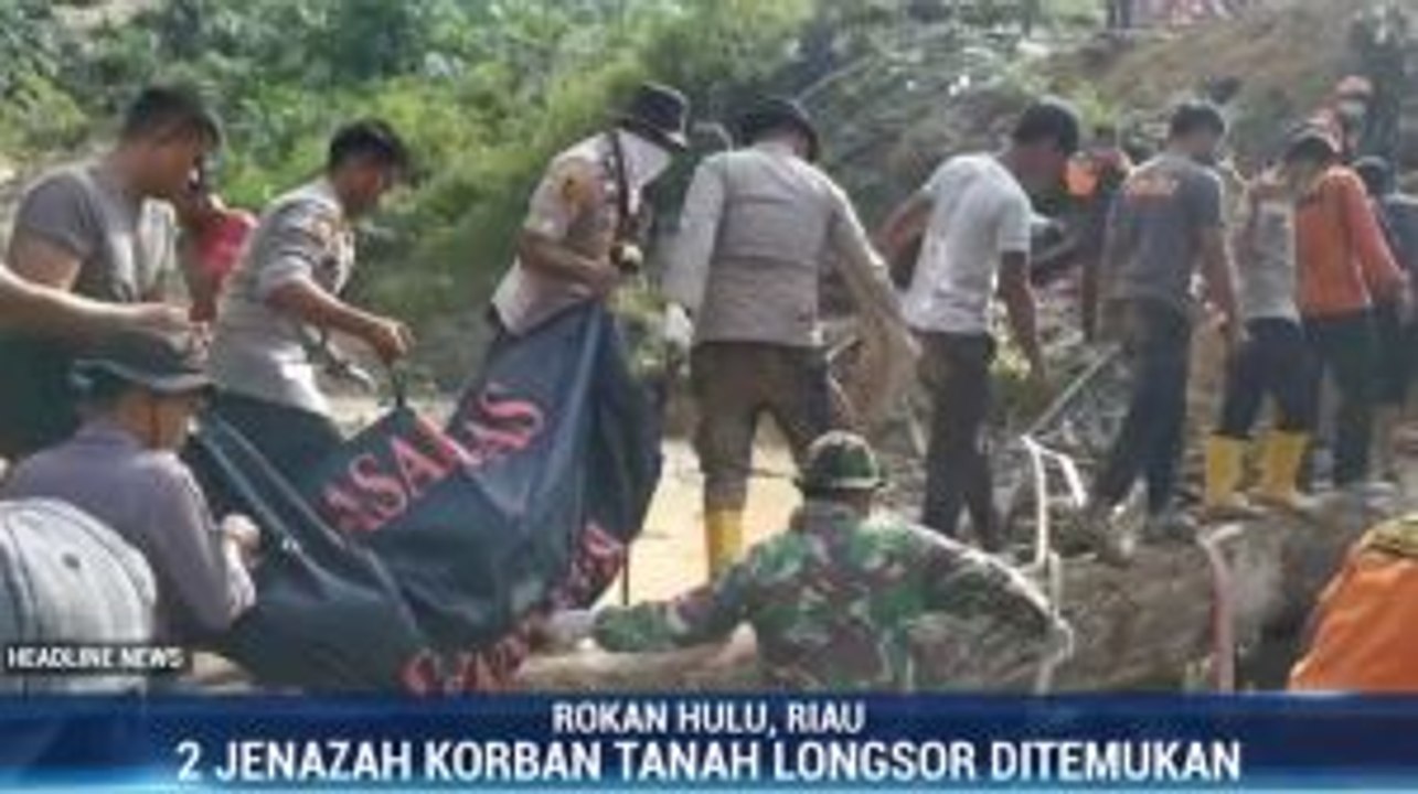 Dua Jenazah Korban Longsor Rokan Hulu Ditemukan