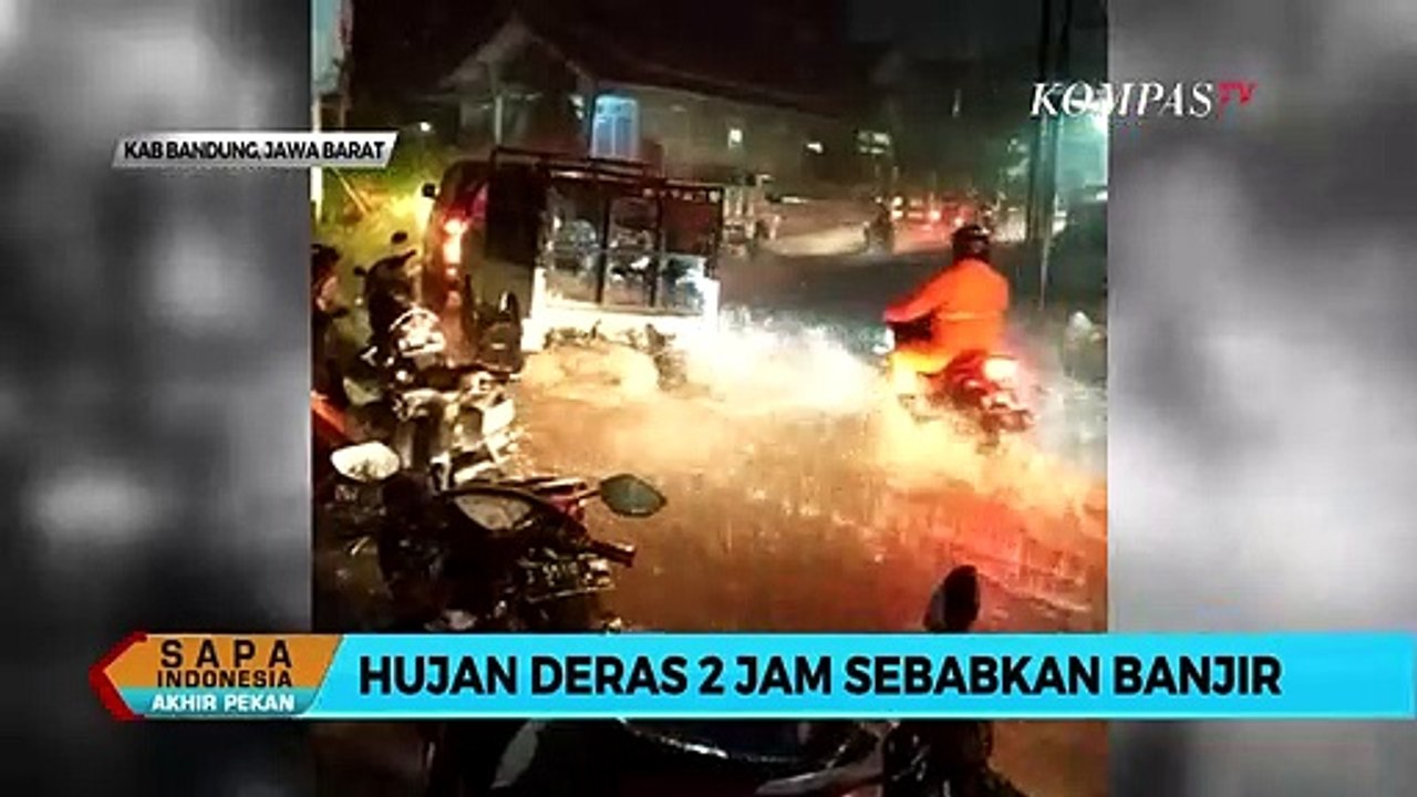 Banjir Bandang Landa Desa Cirawa, Sepeda Motor Terseret Arus Banjir