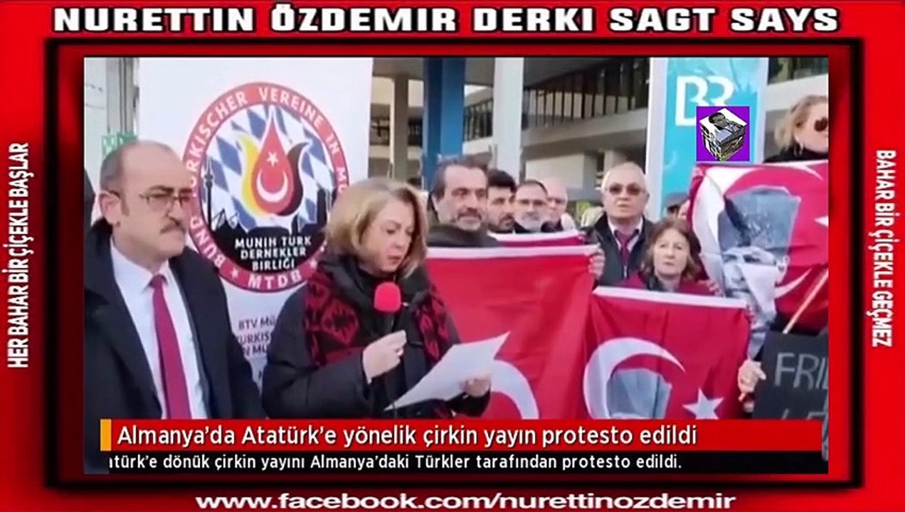 Almanya'da Atatürk'e yönelik çirkin yayın protesto edildi Almanya'da ARD televizyonunun Atatürk'e dönük çirkin yayını Almanya'daki Türkler tarafından protesto edildi.