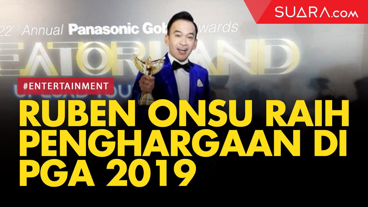 Ruben Onsu Raih Penghargaan Presenter Entertaiment Vareaty & Talkshow Terfavorit PGA 2019