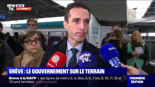 Le secrétaire d'État chargé des transports imagine que la grève va se prolonger dans les jours qui viennent