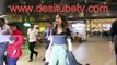 Jhanvi kapoor looking hot as every in a black top. Spotted leaving the airport