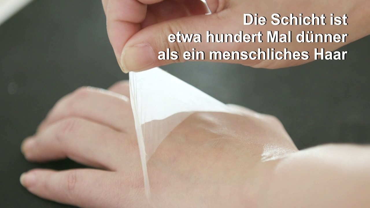 Kosmetik-Kunsthaut zum Aufsprühen und Abziehen