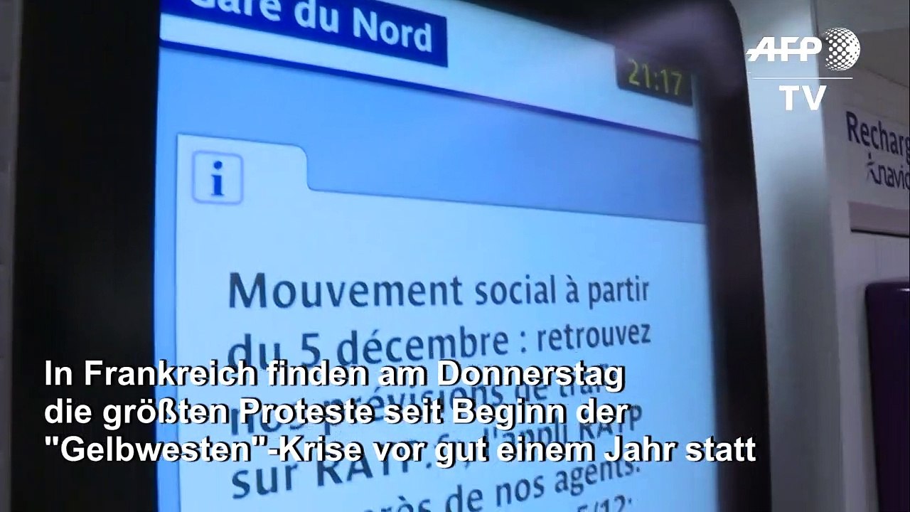 Generalstreik in Frankreich betrifft auch deutsche Reisende