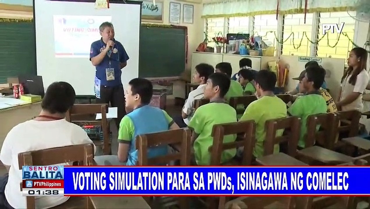 Voting simulation para sa PWDs, isinagawa ng COMELEC