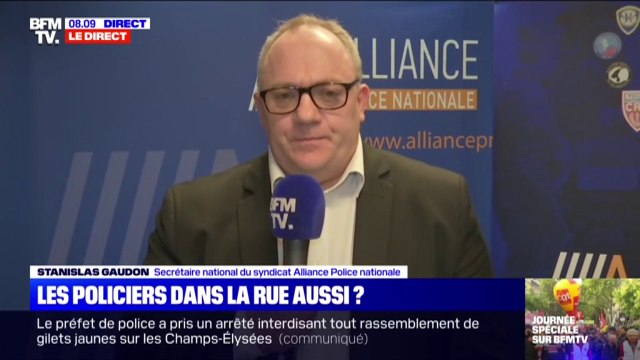 Stanislas Gaudon (Alliance Police nationale): Nous fermons les commissariats de manière symbolique en soutien à la grève
