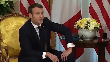 Trump-Macron görüşmesini bir de böyle dinleyin! 'Ne diyorsun lan sen'