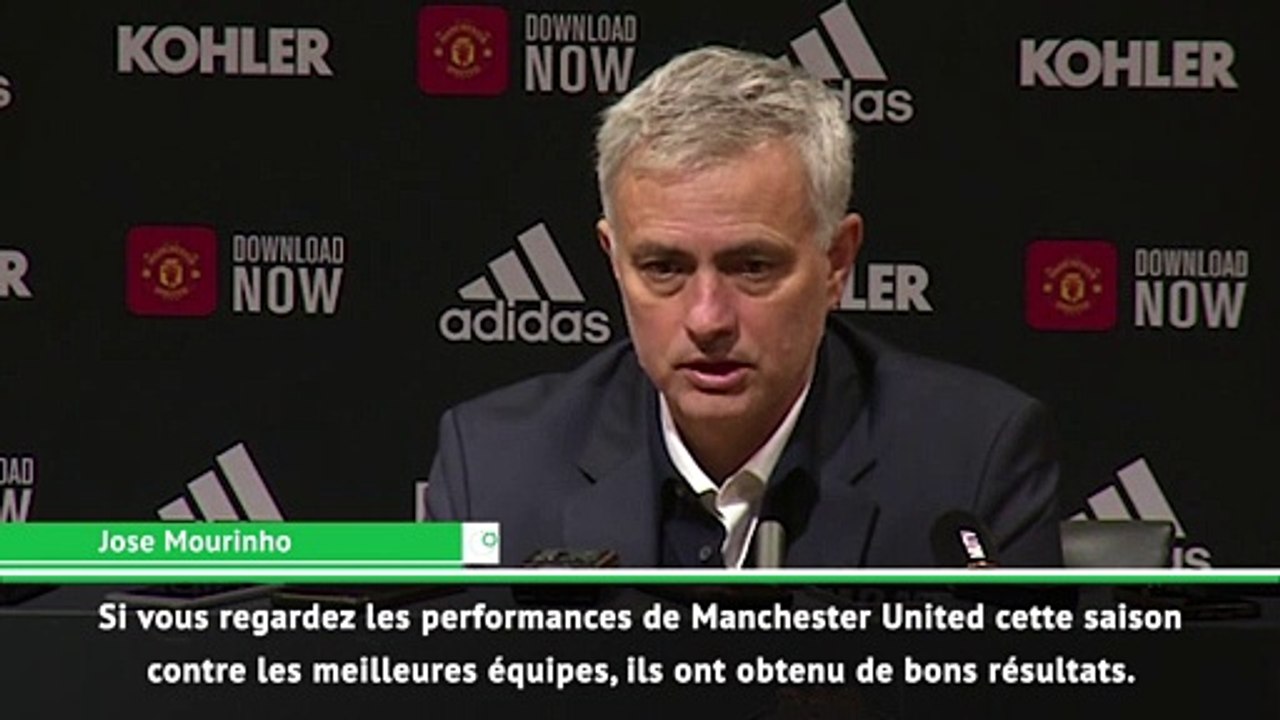 Mourinho : "Manchester United a fait un bon match"