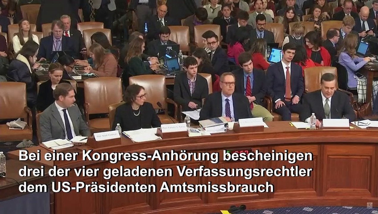 US-Verfassungsrechtler: Trump beging 'ernsthaften Machtmissbrauch'