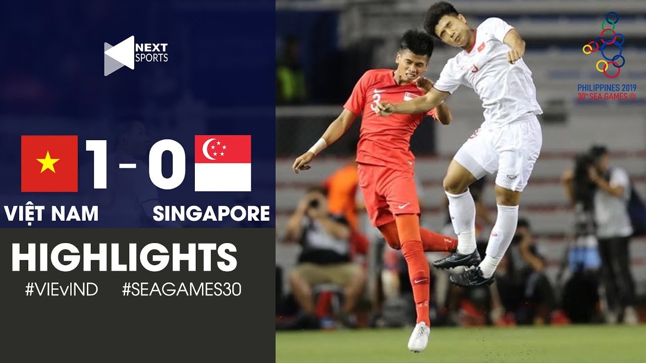 Highlights | U22 Việt Nam 1-0 U22 Singapore | Đức Chinh đánh đầu như CR7 nã toạc lưới Singapore | NEXT SPORTS