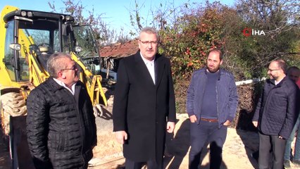 Karacabey parke taşlarla süslendi