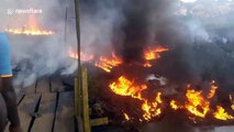 Pipeline explosion causes multiple fires trapping residents in Lagos suburb