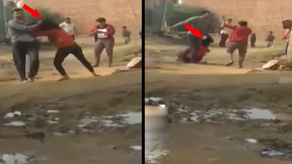 हिसारः दो बहनों को बीच सड़क पर युवक ने बाल पकड़कर पीटा, देखें वायरल वीडियो