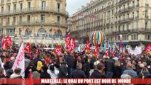 Grève à Marseille : le quai du port est noir de monde