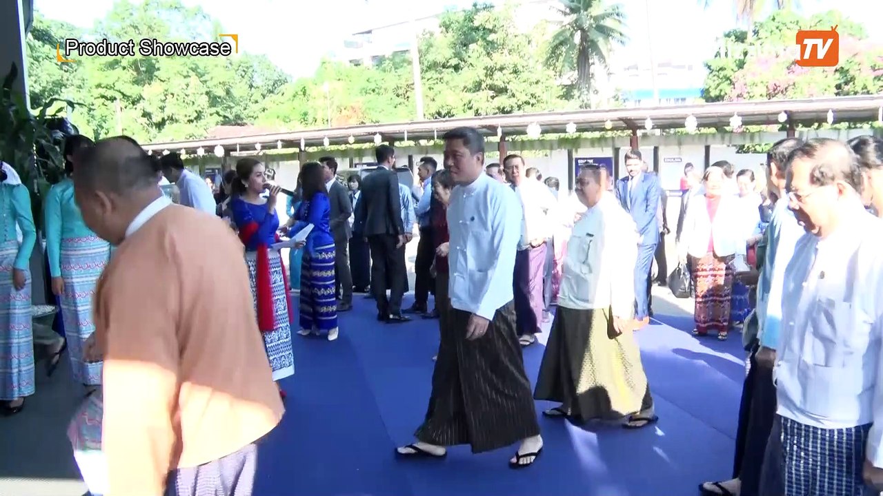 Joint Venture CompanySignage Ribbon Cutting Ceremony အခမ်းအနား