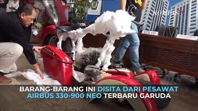 BEGINILAH RUPA BARANG MEWAH SELUNDUPAN DARI PESAWAT GARUDA INDONESIA