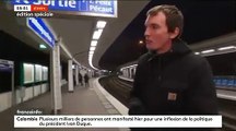 Spéciale Grève - Quais des stations vides, métros et RER quasiment sans voyageurs : Les transports franciliens désertés par les usagers