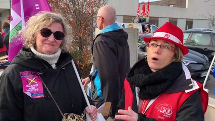 Grève du 5 décembre : Au Médipôle, le troisième mouvement de manifestation a démarré à Bourgoin-Jallieu