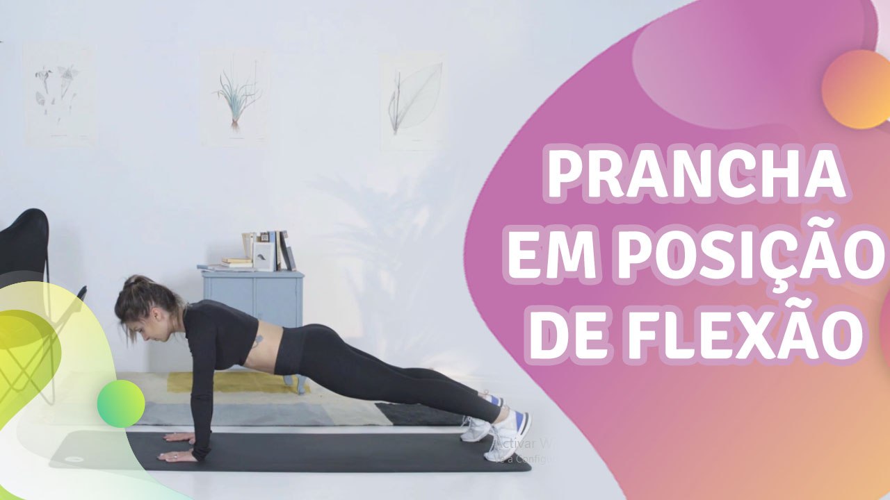 Prancha em posição de flexão - Melhor com Saúde