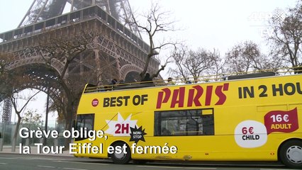 Tour Eiffel fermée: des touristes désabusés mais compréhensifs