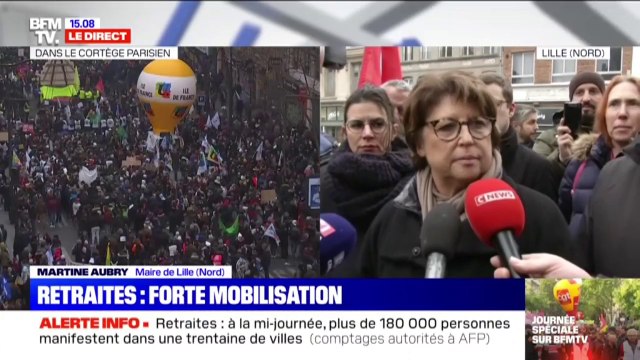Martine Aubry (PS) sur la réforme des retraites: Aujourd'hui, on a peur des réformes qui cassent le pacte social