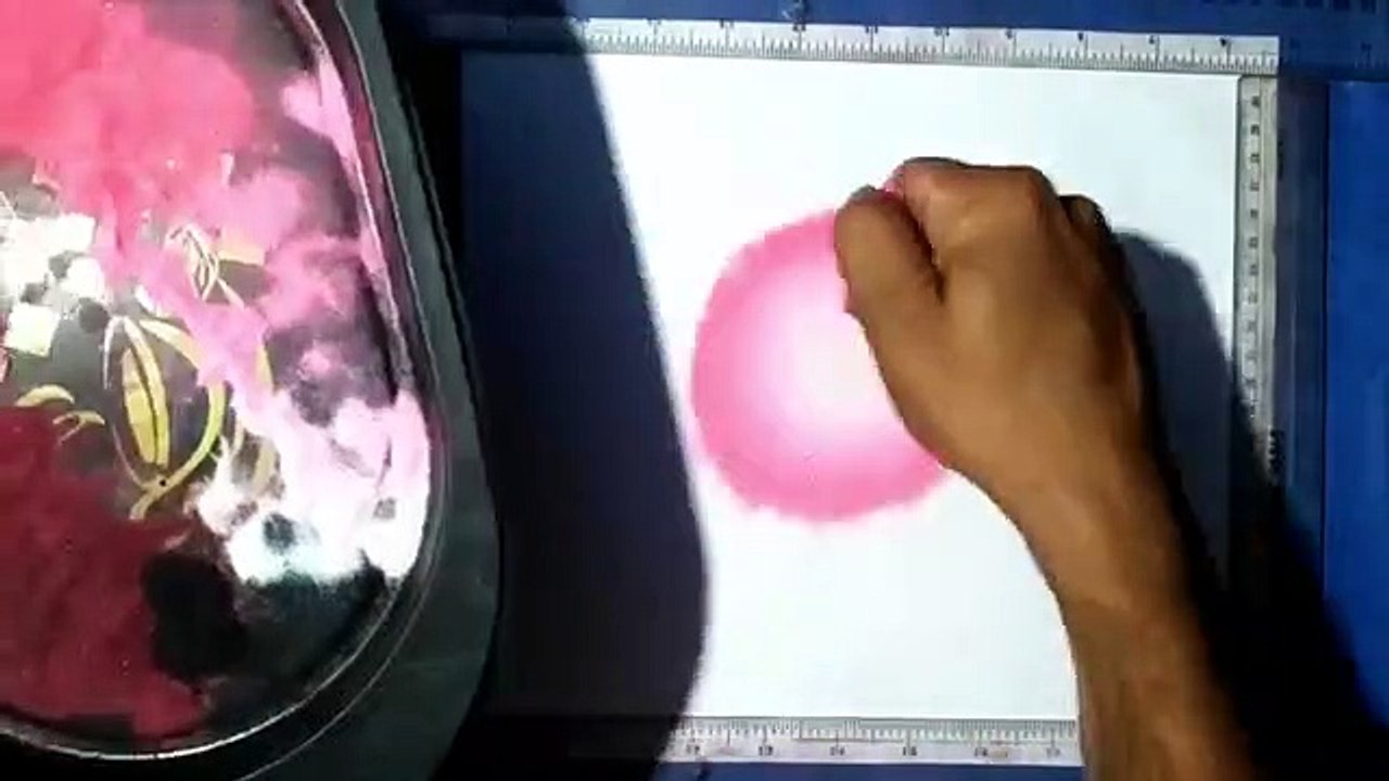 Beautiful poster rangoli with voice demonstration. सुंदर पोस्टर रंगोली।