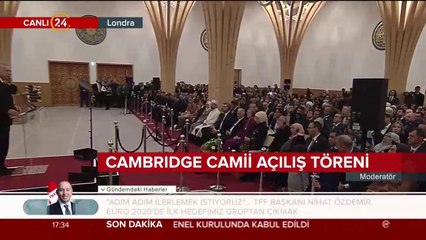#CANLI Başkan Erdoğan Cambridge Cami Açılış Töreni'nde