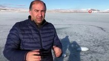 Gürcistan ve Türkiye Arasındaki Doğal Sınır Aktaş Gölü Dondu İha