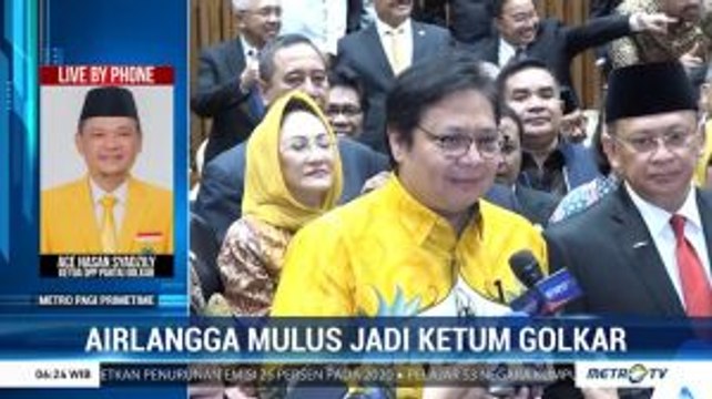Airlangga Mulus Jadi Ketum Golkar