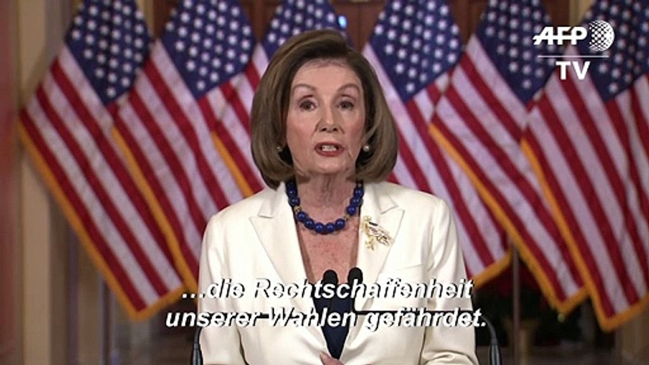 Pelosi fordert Anklageschrift für Trumps Amtsenthebung