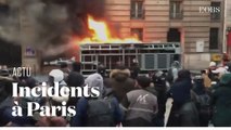 Incidents en marge de la manifestation contre la réforme des retraites à Paris