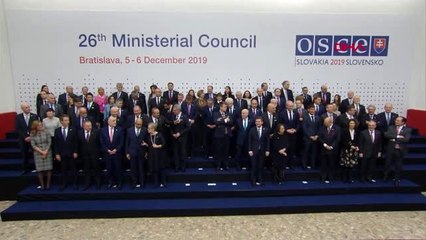 Çavuşoğlu, agit 26. bakanlar konseyi toplantısı aile fotoğrafına katıldı