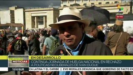 Avanza en Colombia la tercera huelga nacional contra gob. de Duque