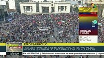 Avanzan movilizaciones de la tercera huelga nacional en Colombia