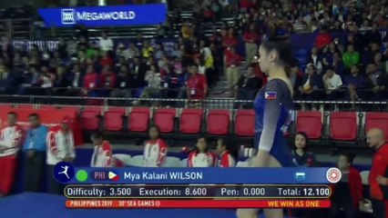 FINAL WOMEN'S VAULT | SEA GAMES 2019 _| PHILIPPINES GYMNASTICS TEAM _| MYA KALANI WILSON 