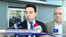 Expresidente Martinelli presenta querella contra Gina López Candanedo - Nex Noticias