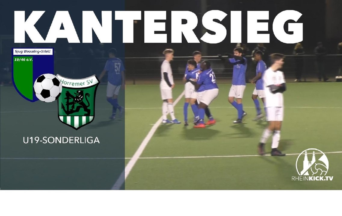Kantersieg im Kellerduell | Spvg Wesseling-Urfeld U19 – Horremer SV U19