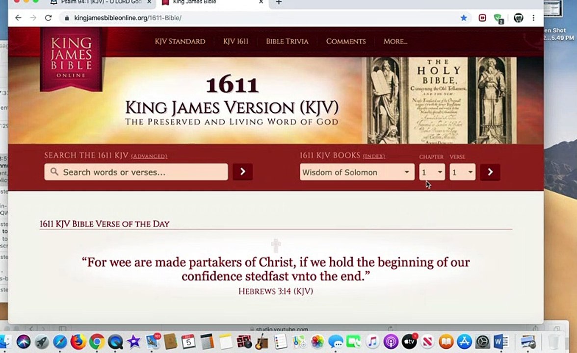 update on our main channel: they shall seek the word of the LORD and shall not find it / Deliverance