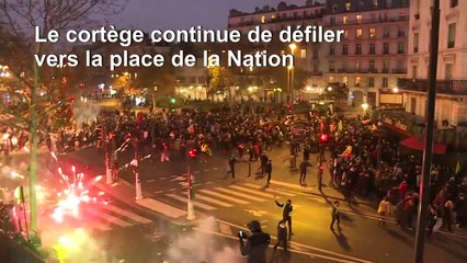 Retraites: des heurts éclatent à Paris