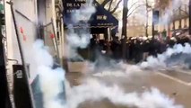 Fransa'da genel grev- Polis saldırısı